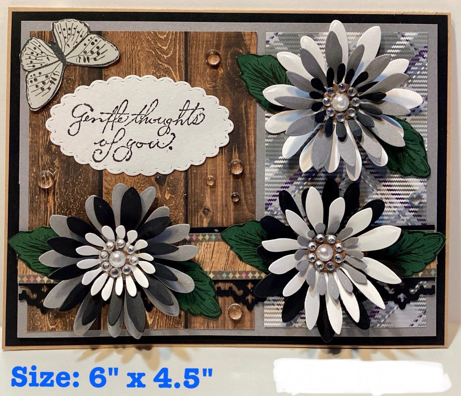 Handmade 2D Greeting Blank Card with envelope ~ more options 