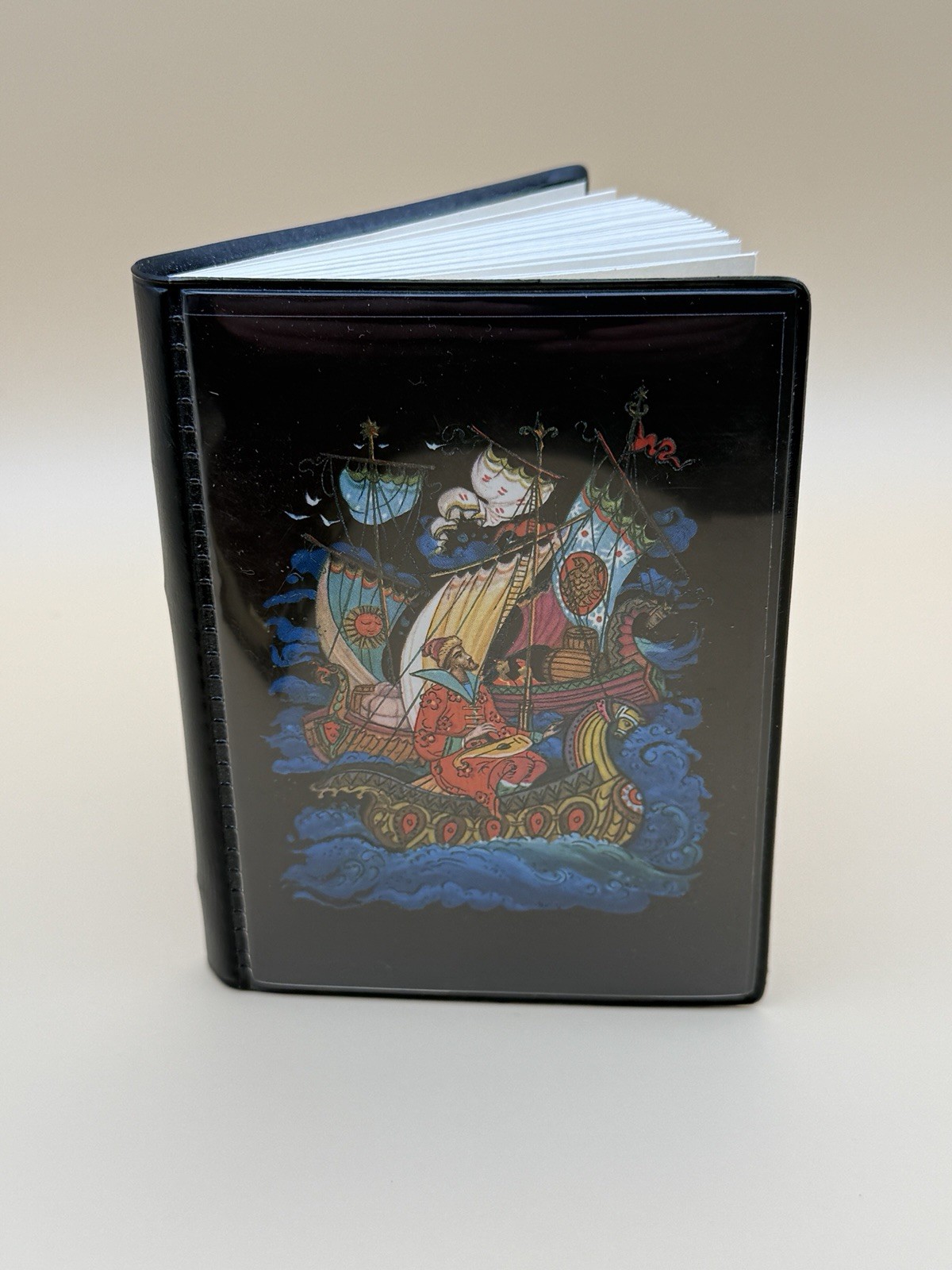 Vintage Palekh-Style Russian Art Book Featuring Miniature Illustration w/ Index