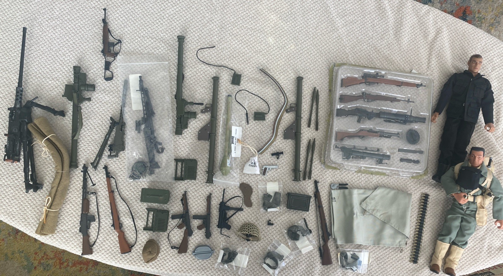 Large Vintage 1996 GI Joe Lot- Figures Soldier Of Fortune With Accessory’s Guns