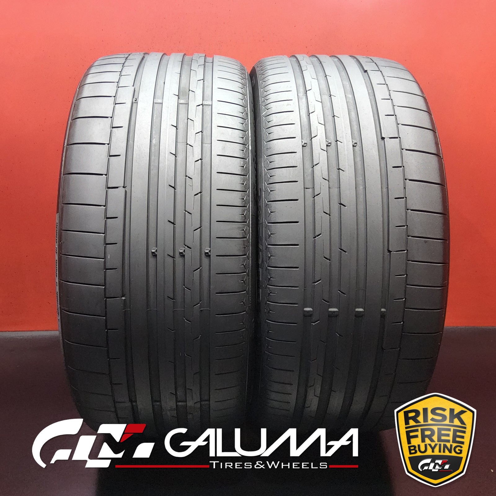 2 Tires Continental Sport Contact 6 (ContiSilent) 285/35/22 (T0) NoRepairs 95941