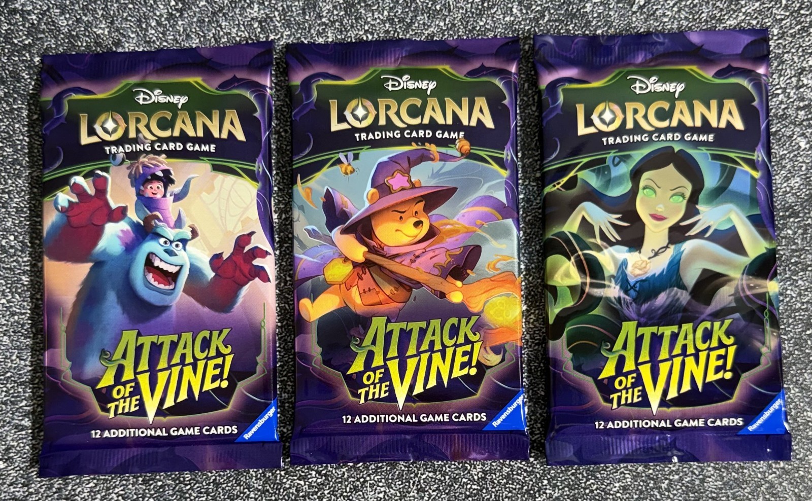 Disney Lorcana ATTACK OF THE VINE Booster Pack Random Art - 12 Cards SEALED NEW