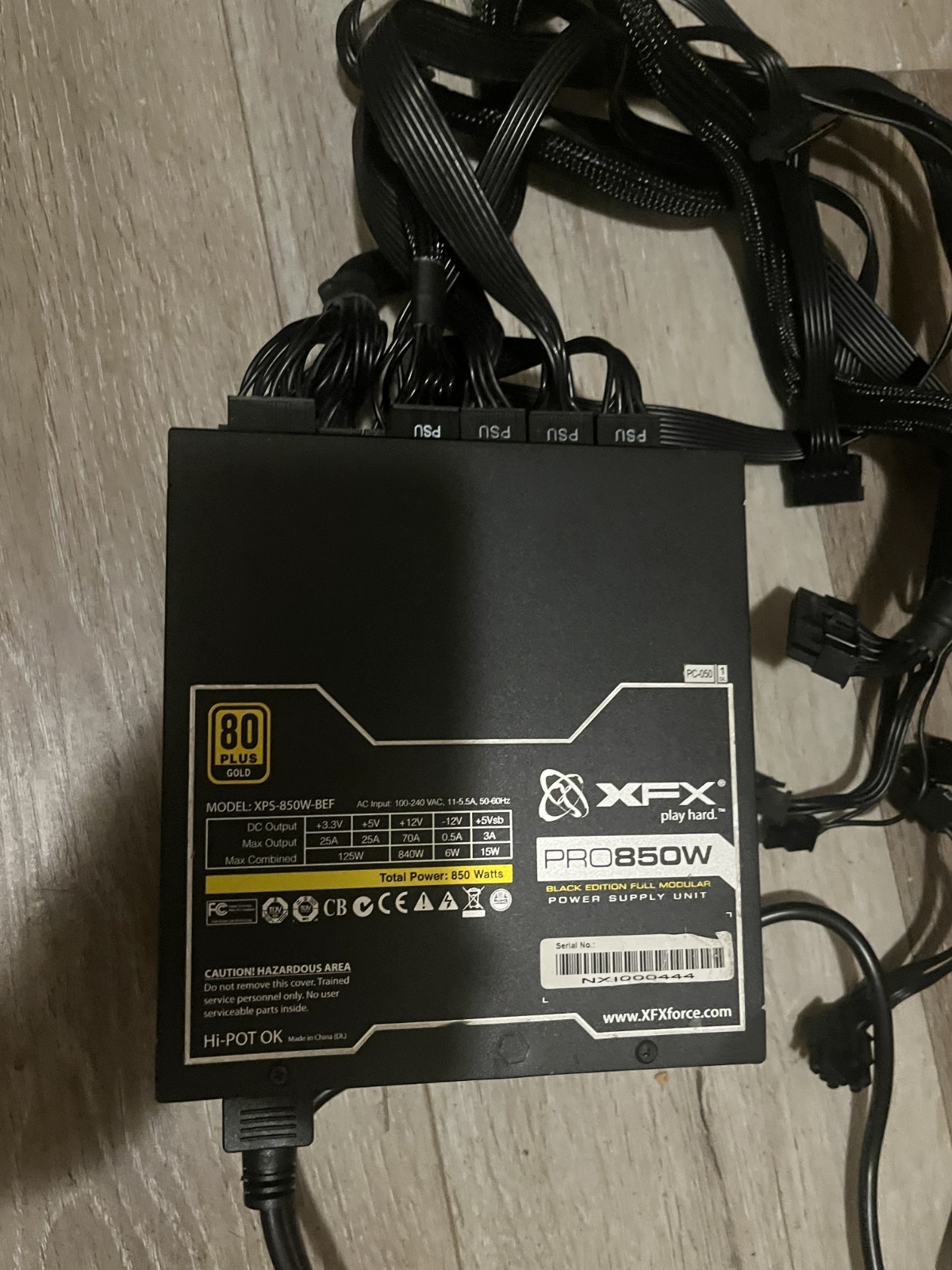 XFX Pro 850W 80 PLUS Gold PSU Computer Power XFX Pro 850W 80 PLUS Gold PSU Computer Power