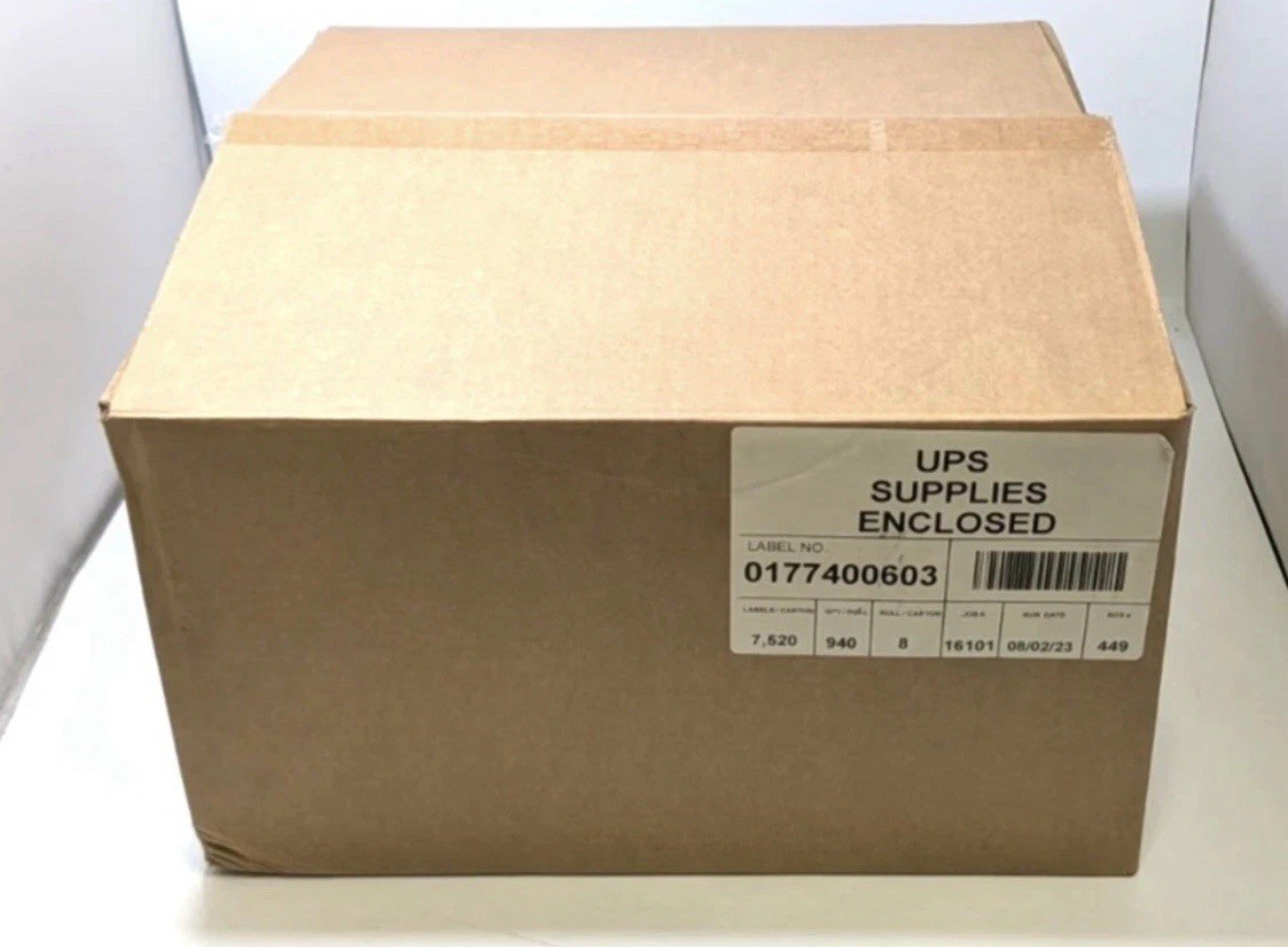 CASE of 8 ROLLS 4x6 Perf. BLANK Thermal Printing Labels 3\