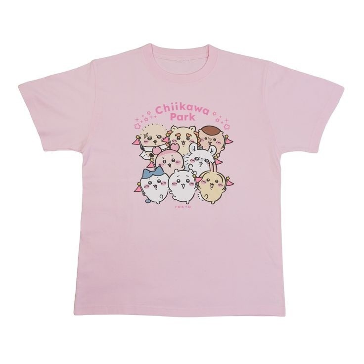 Chiikawa Park Cartoon Unisex Short Sleeve Tee  S-5XL