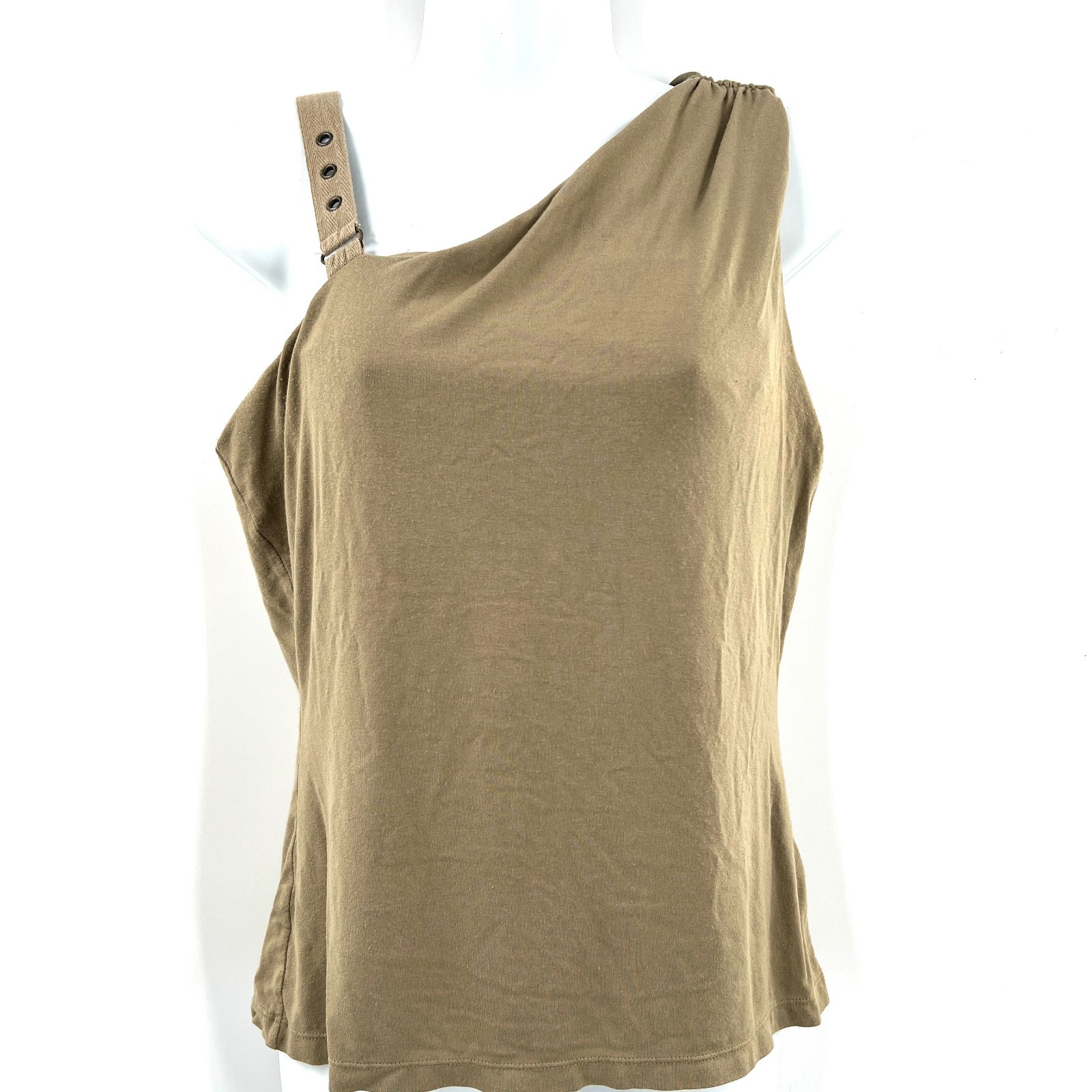 The limited Stretch y2k utility tank top shelf bra army green tan safari L The limited Stretch y2k utility tank top shelf bra army green tan safari L