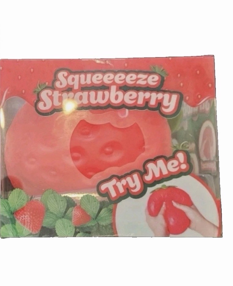 Viral Sunny Days Jumbo Squeezy Strawberry Squishy Toy, Stress Relief Sensory Fun Viral Sunny Days Jumbo Squeezy Strawberry Squishy Toy, Stress Relief Sensory Fun