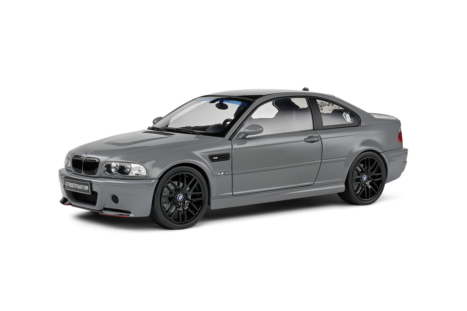 Solido 1:18 Scale Diecast - BMW E46 M3 Coupé Streetfighter Grey 2000 - Model Solido 1:18 Scale Diecast - BMW E46 M3 Coupé Streetfighter Grey 2000 - Model