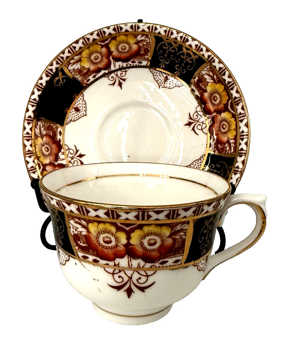 Vintage COLCLOUGH Bone China 6613 Imari Teacup & Saucer