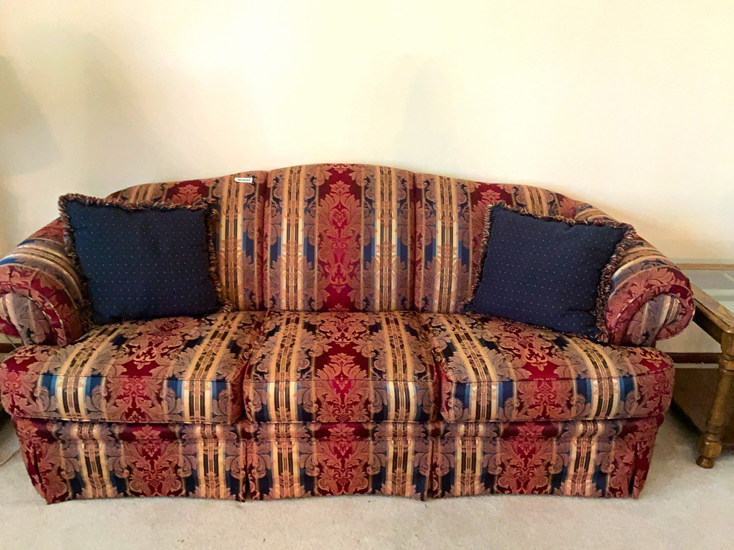 Vintage Late 1980\'s Broyhill Camelback Sofa And Loveseat -Pristine Condition- Vintage Late 1980\'s Broyhill Camelback Sofa And Loveseat -Pristine Condition-