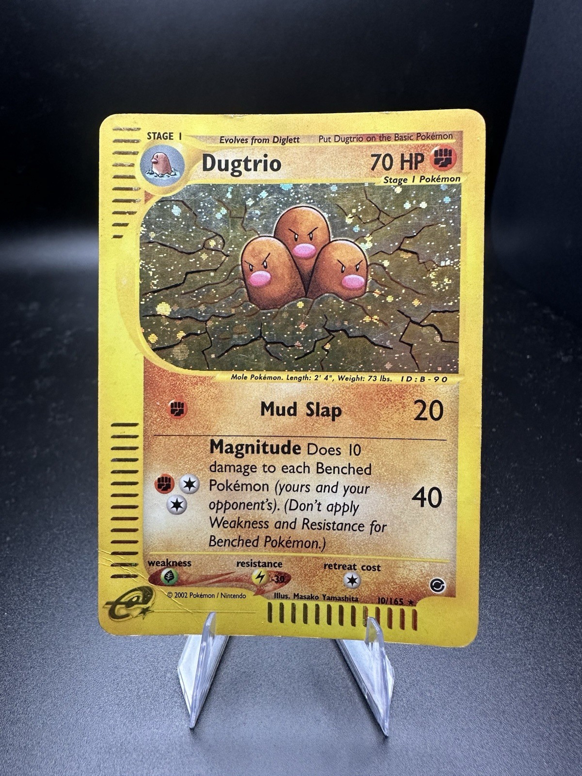 Dugtrio 10/165 Holo Rare Expedition Base Set Pokemon 2002