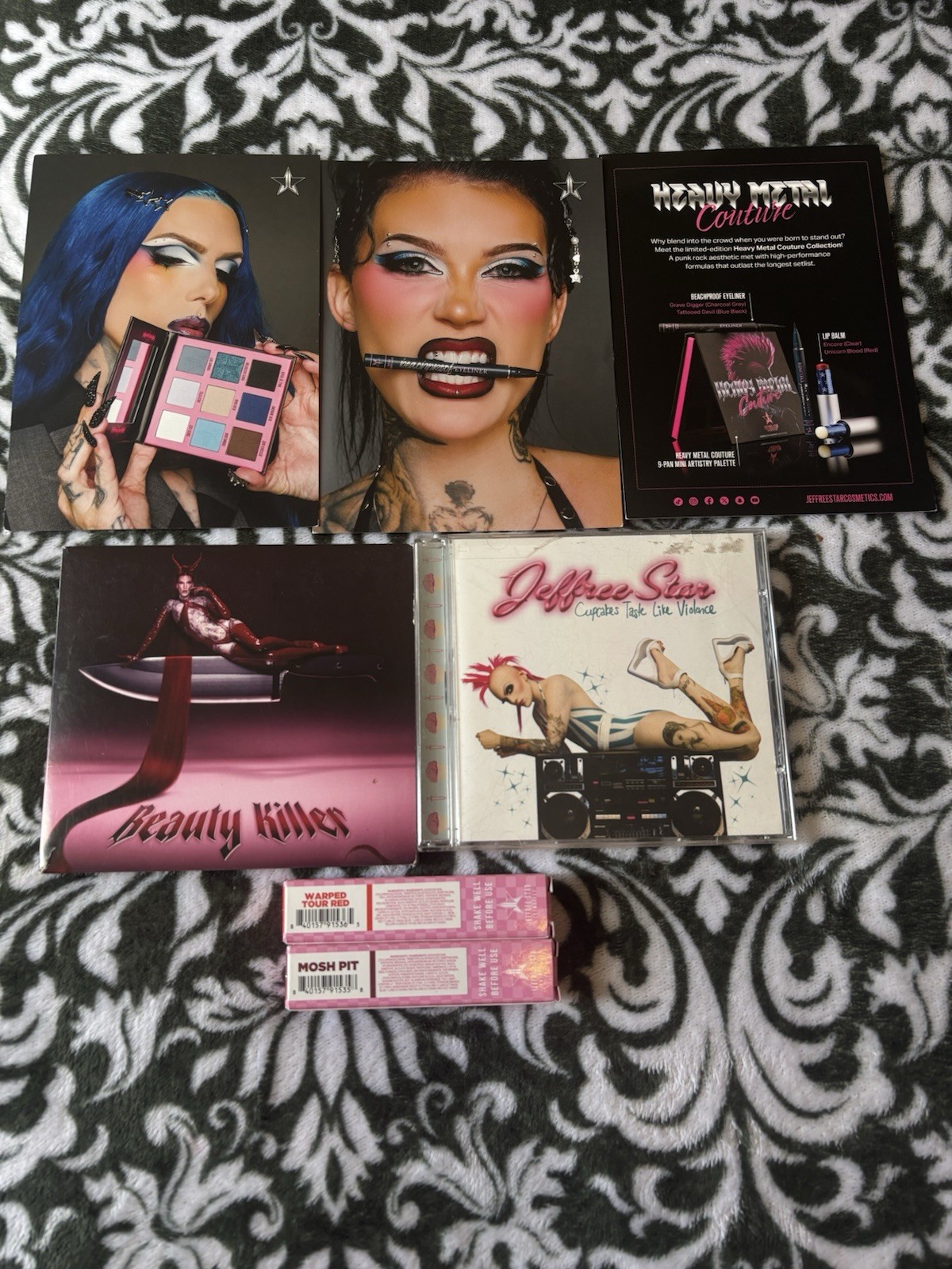 Jeffree Star Cosmetics Heavy Metal Couture Post card & Lipstick & CD Bundle Jeffree Star Cosmetics Heavy Metal Couture Post card & Lipstick & CD Bundle