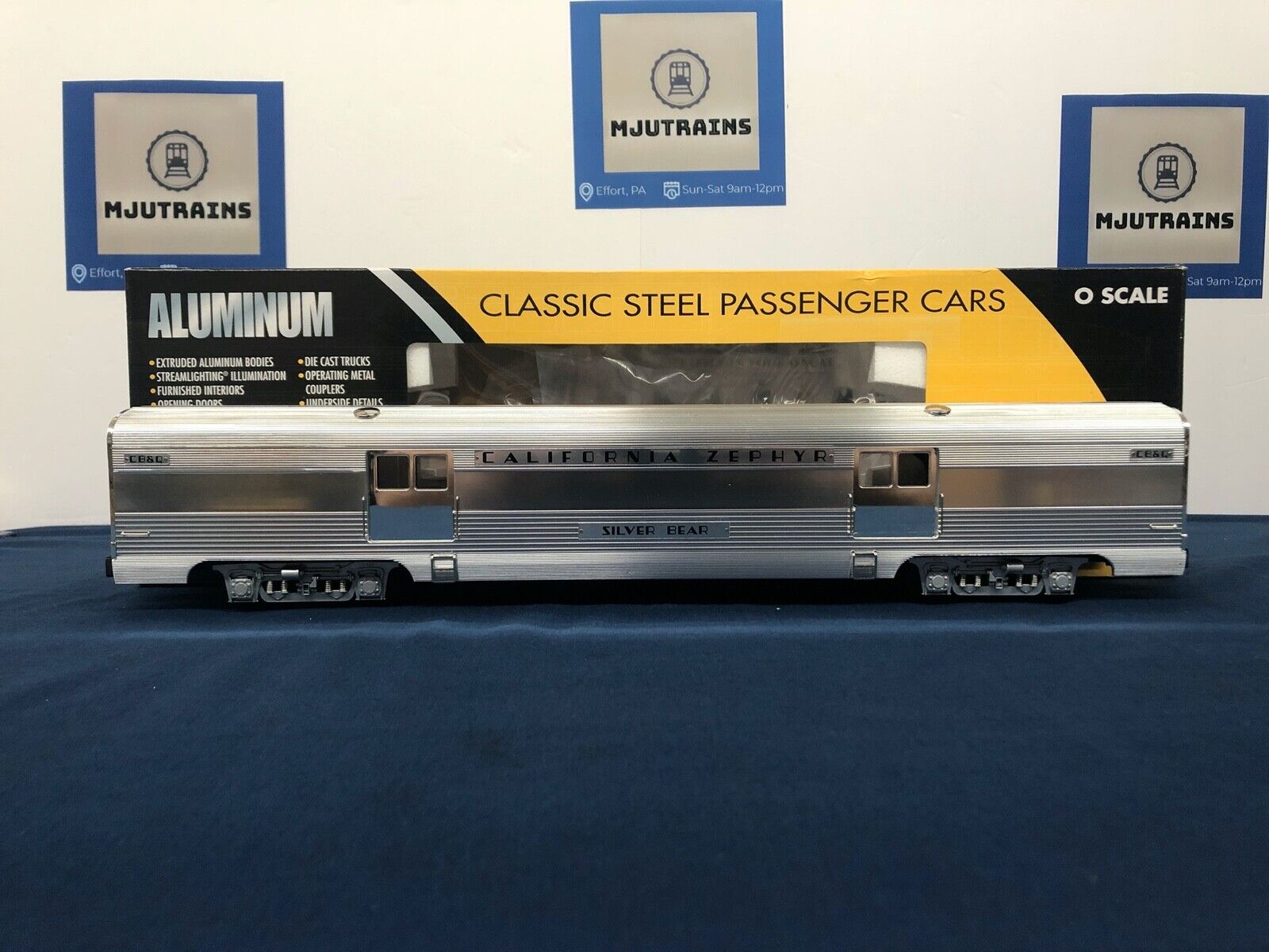 K-line Aluminum California Zephyr 18” Baggage Passenger Car K4613-30903