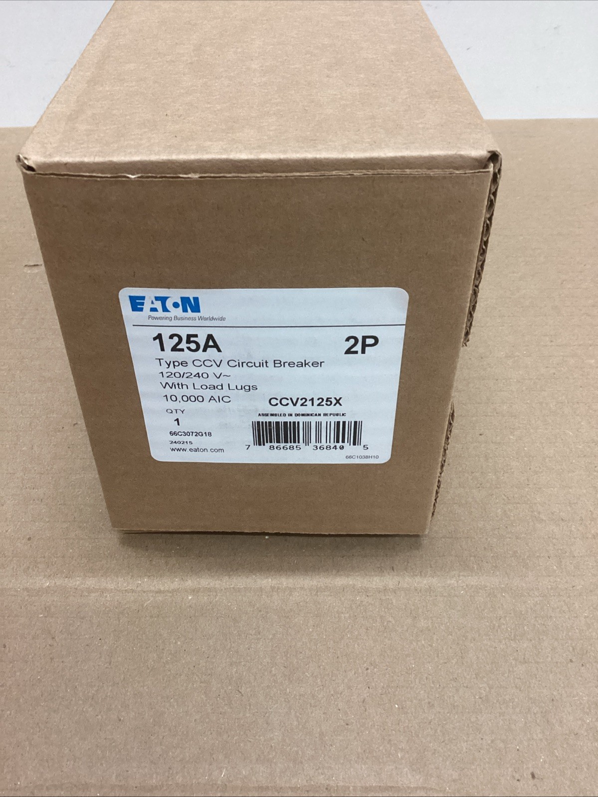 Eaton CCV2125X Nib Eaton CCV2125X Nib