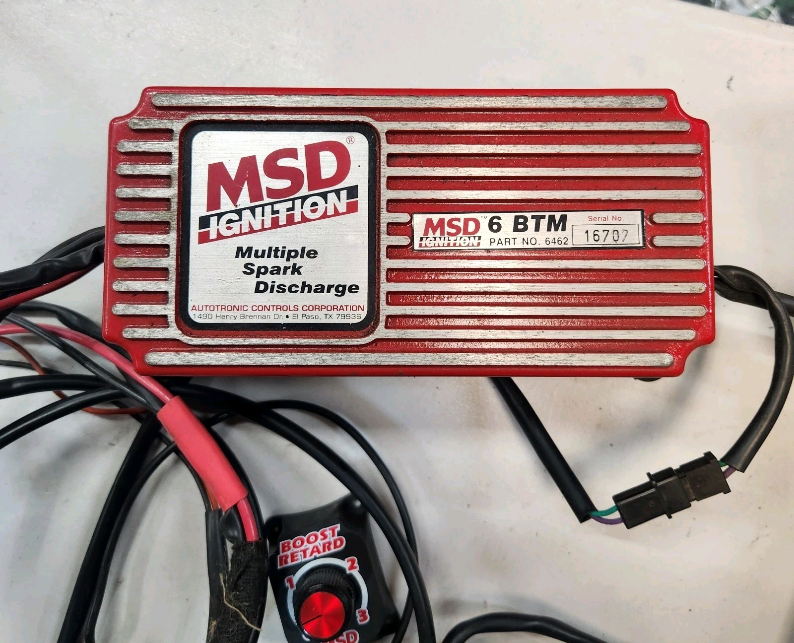 MSD Ignition 6462 6 BTM Boost Timing Master With Retard Knob
