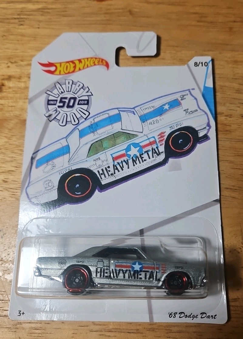 Hot Wheels 2018 Larry Wood 50th Anniversary Silver 68 Dodge Dart Hot Wheels 2018 Larry Wood 50th Anniversary Silver 68 Dodge Dart