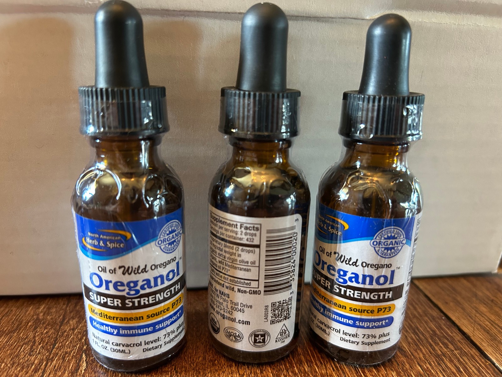 Lot of 3 North American Herb & Spice Oreganol Oil of Wild Oregano Exp 11/28 Lot of 3 North American Herb & Spice Oreganol Oil of Wild Oregano Exp 11/28