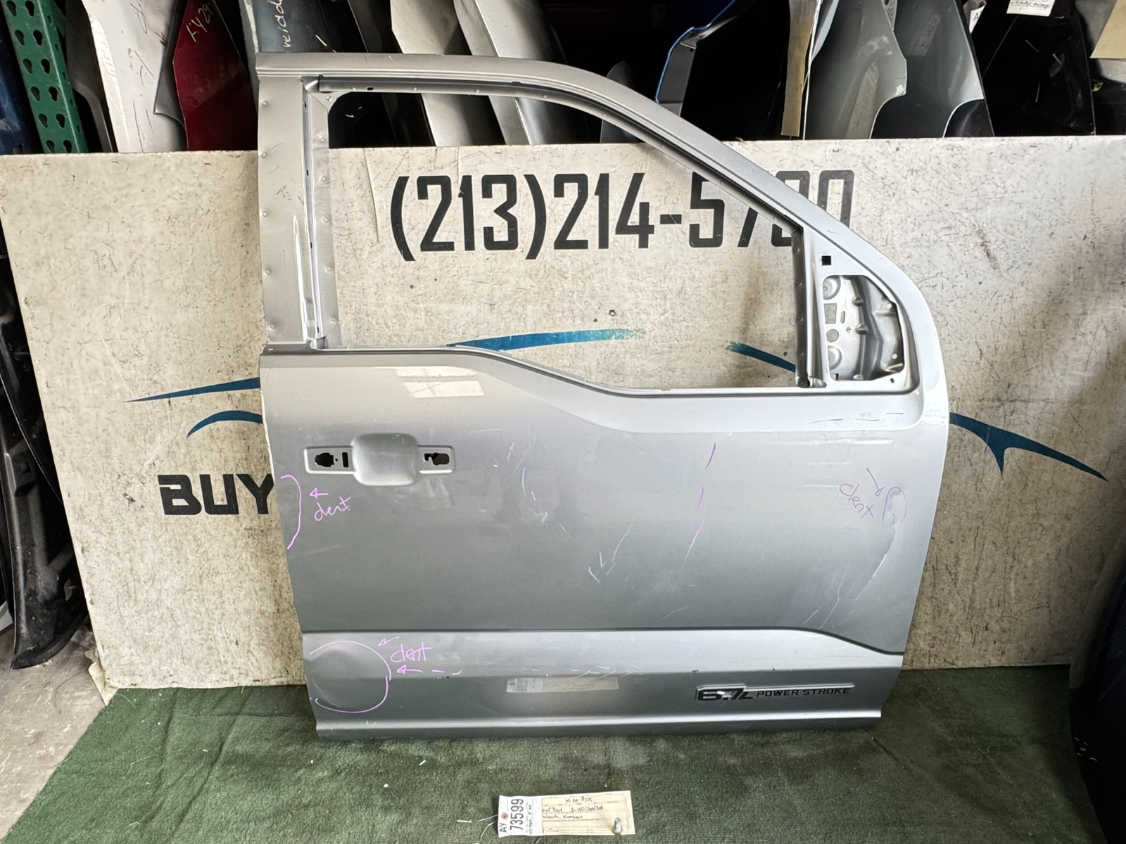 w/dents 2021 2025 FORD F150 F250 F-350 FRONT RIGHT PASSENGER DOOR OEM AY73599