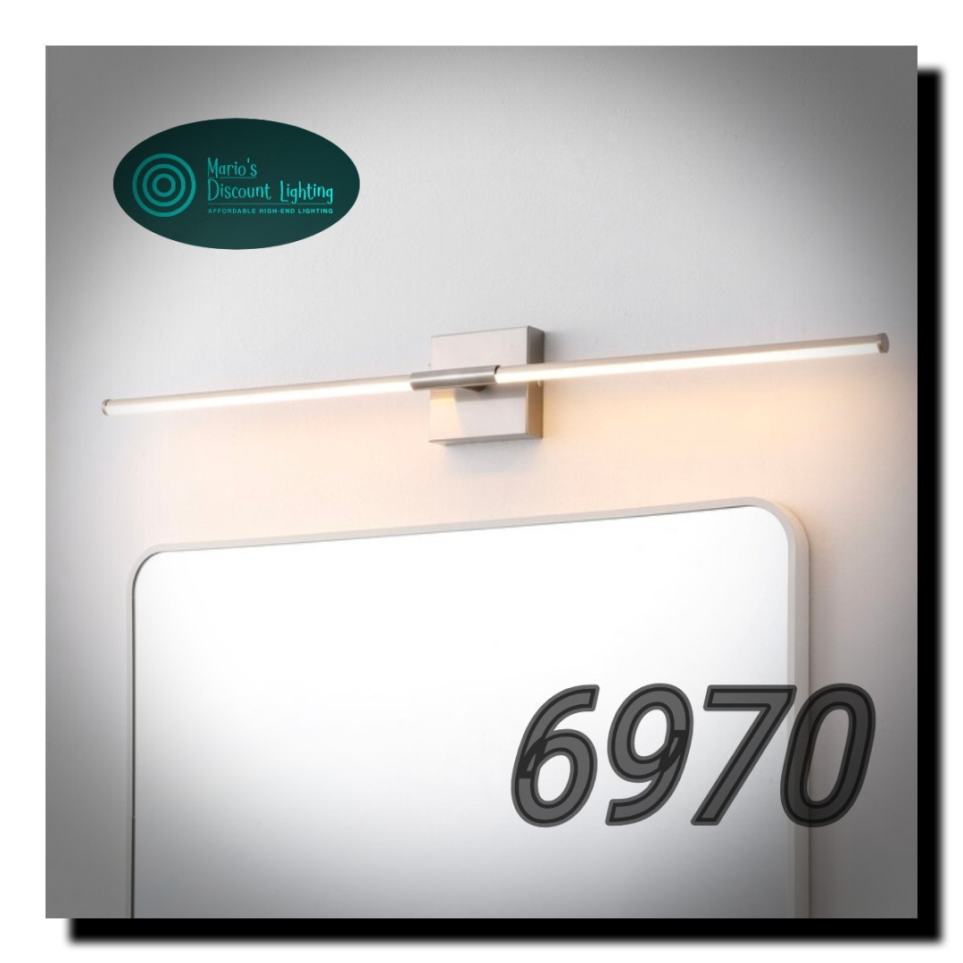 Jonathan Y MAKENA 32-Inch Polished Nickel LED Light – Minimalist Metal Fixture
