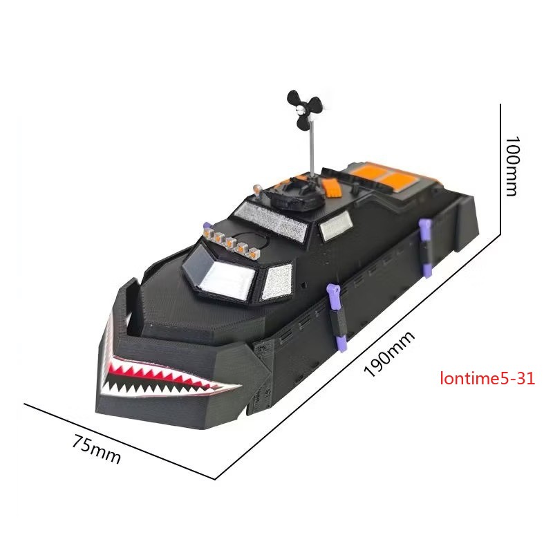 1:64 Clown 2 Storm Chaser Tornado Boxer Liftable Deployable Detailed Model Toy