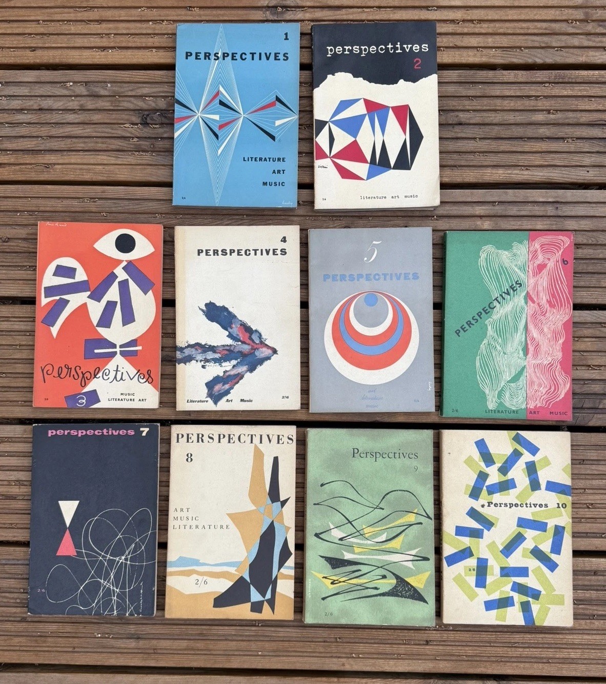 Perspectives Nos 1-10 1952-55 Paul Rand Alvin Lustig Faulkner Bellow USA Arts Perspectives Nos 1-10 1952-55 Paul Rand Alvin Lustig Faulkner Bellow USA Arts