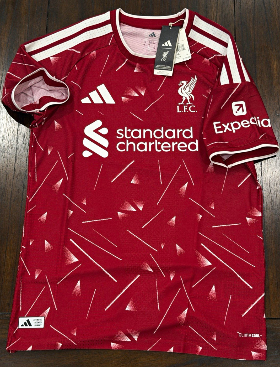 Adidas Liverpool FC Soccer Jersey Red/White Size S Officially Licensed