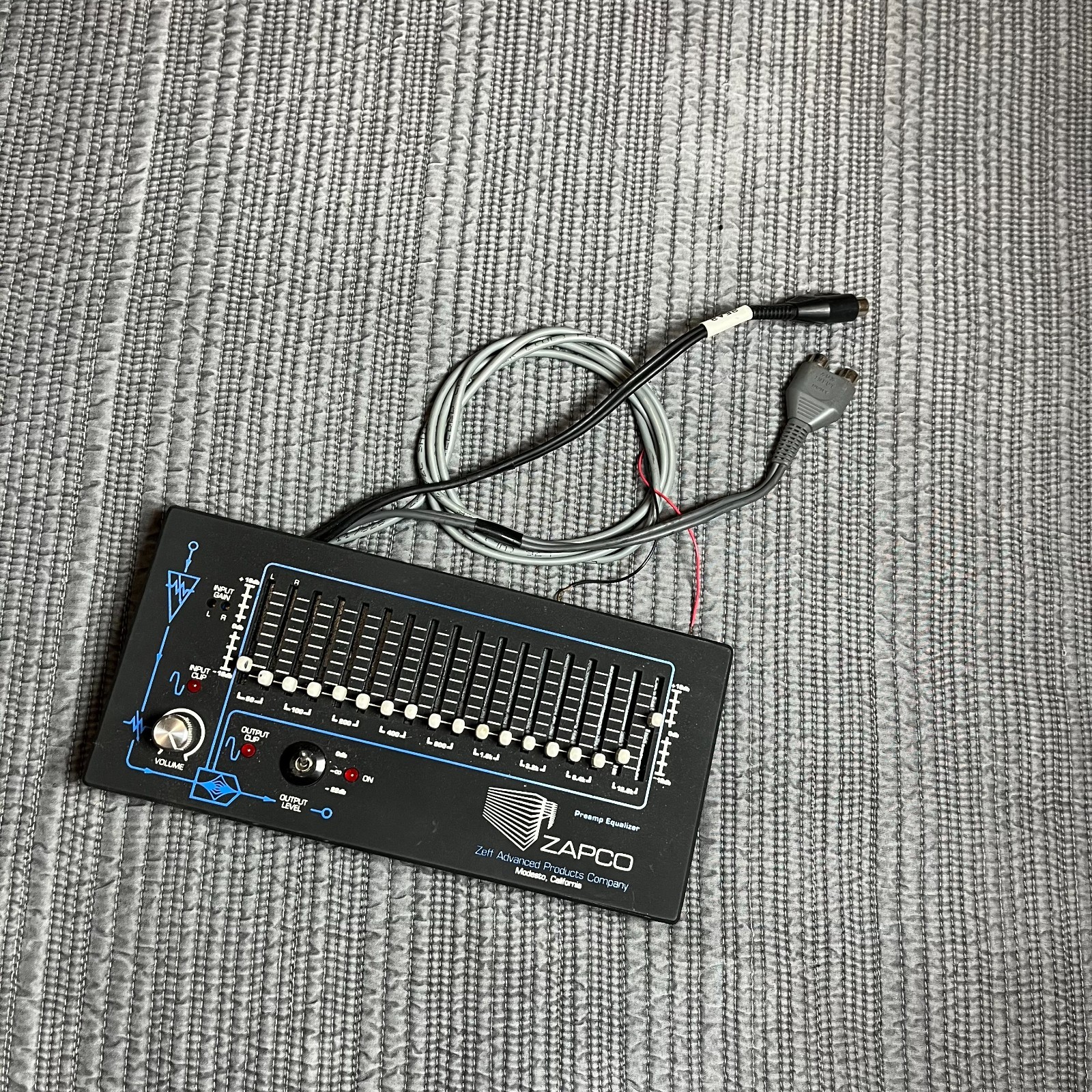 Zapco PEQ Equalizer Zapco Board Black Old School Car Audio Rare Audiophile
