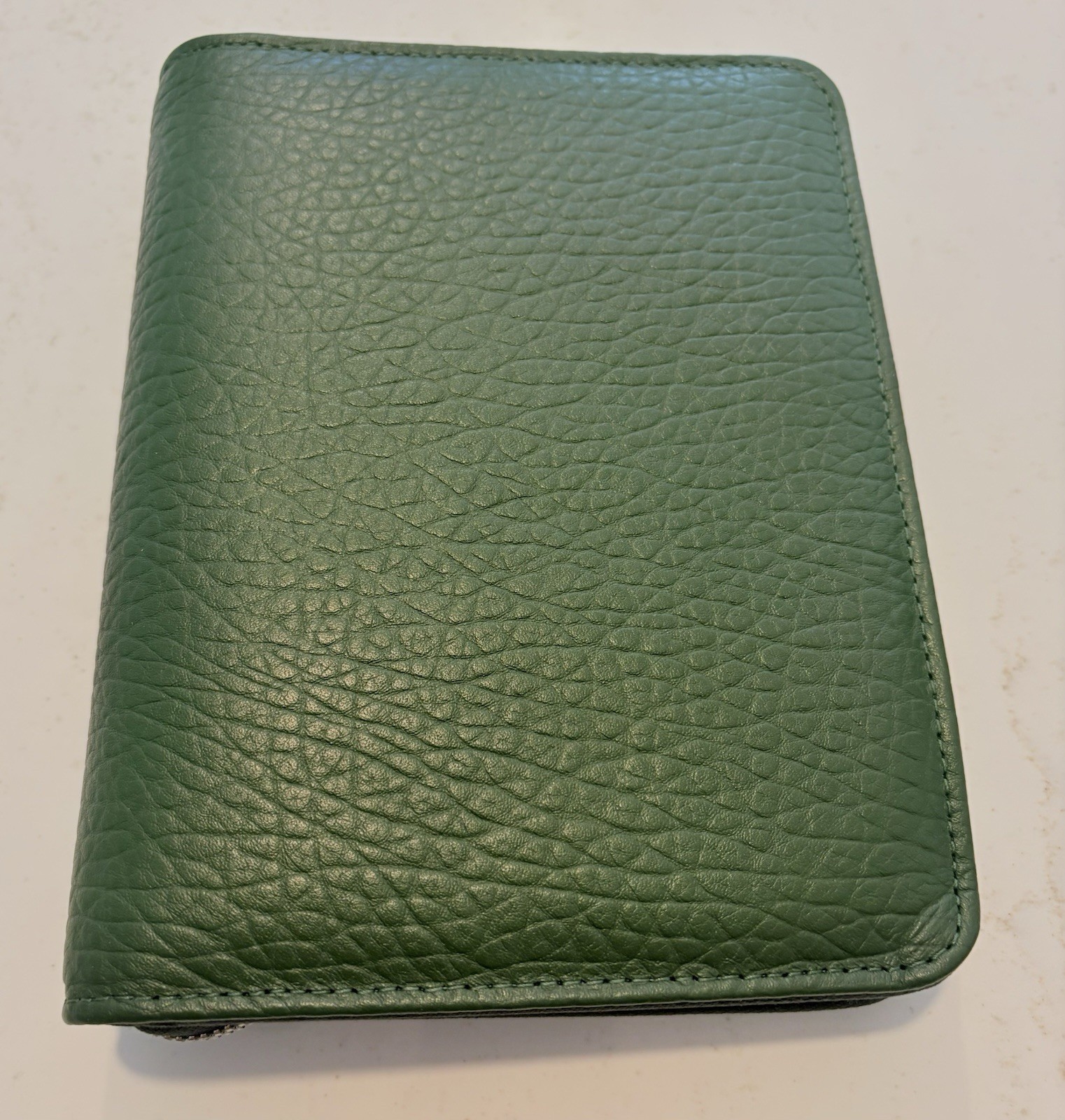 Franklin Covey Pebbled Leather Alex Compact Planner Binder 6 Ring Green Zip Franklin Covey Pebbled Leather Alex Compact Planner Binder 6 Ring Green Zip