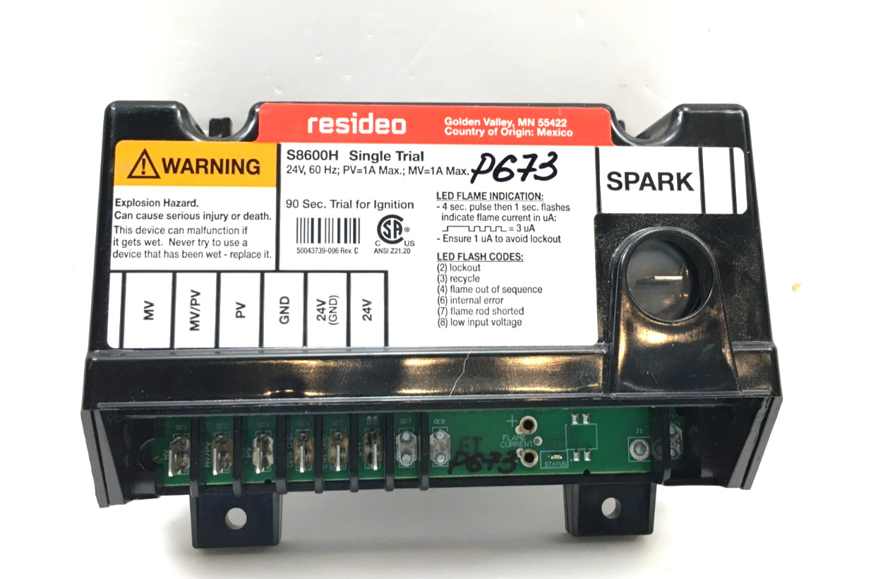 Honeywell S8600H3002 Ignition Control Module used  #P673