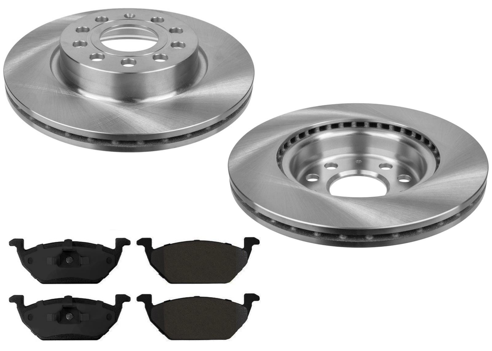 For Volkswagen Jetta S 2011 2012 2013 2017 Front Brake Rotors & EPS Brake Pads