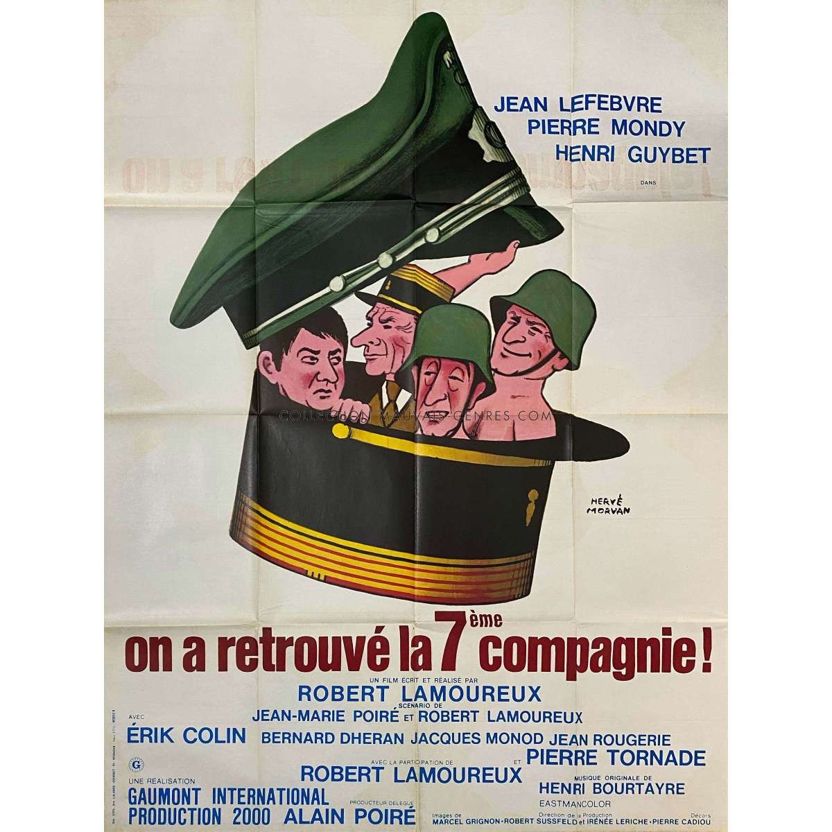 THE 7th COMPANY HAS BEEN FOUND Original Movie Poster  - 47x63 in. - 1975 - Jean 