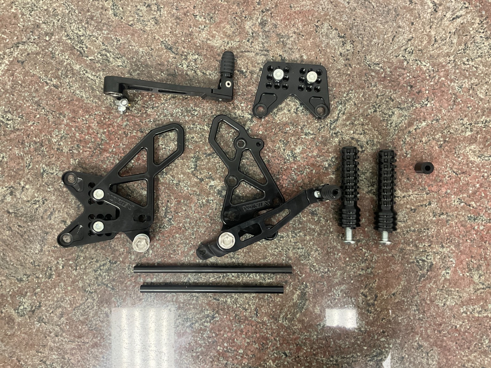 2011-2015 Kawasaki ZX-10R Ninja Racing Adjustable Rear Set Vortex RS411K Non ABS