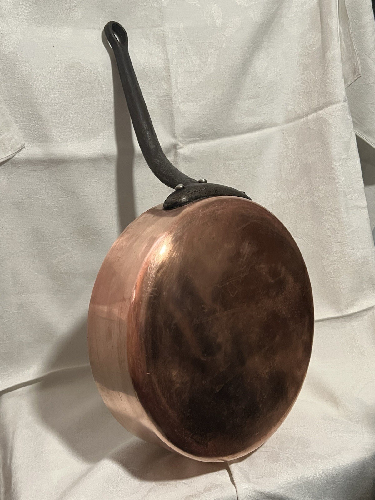 Vintage Mauviel France Copper 11” inch 5 Quart Large Sauté Pan 2.8mm