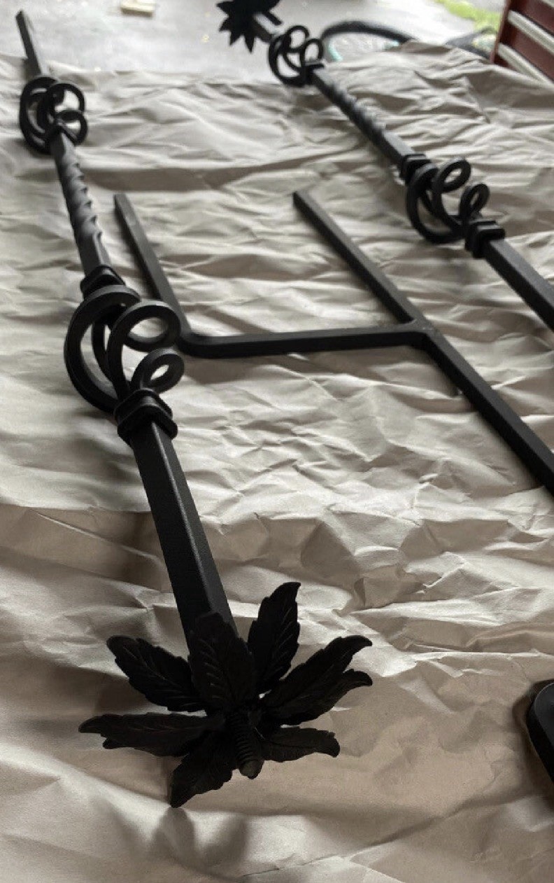 Fabricated Metal Stake 42” To Fit Mackenzie Childs Ceramic  Garden Ball