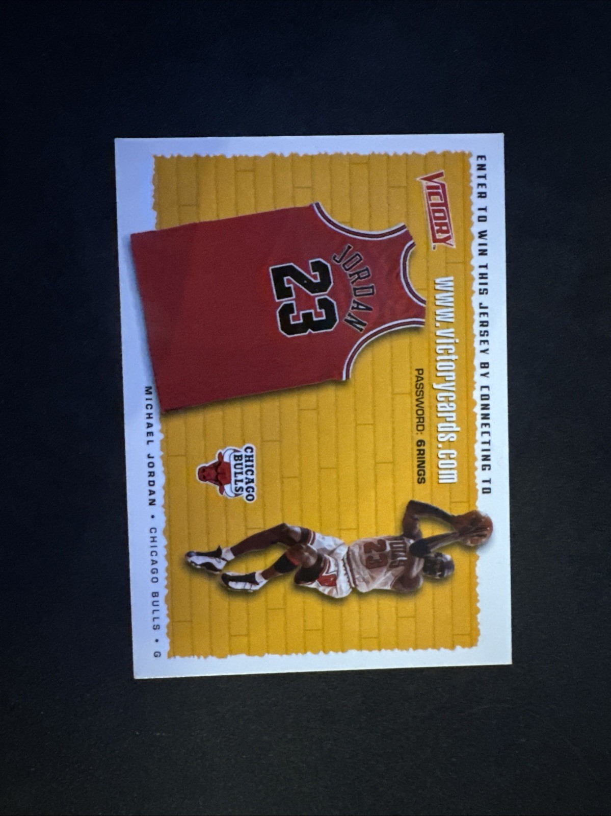 1999-00 Upper Deck Victory - Michael Jordan Jersey Sweepstakes Entry Michael...