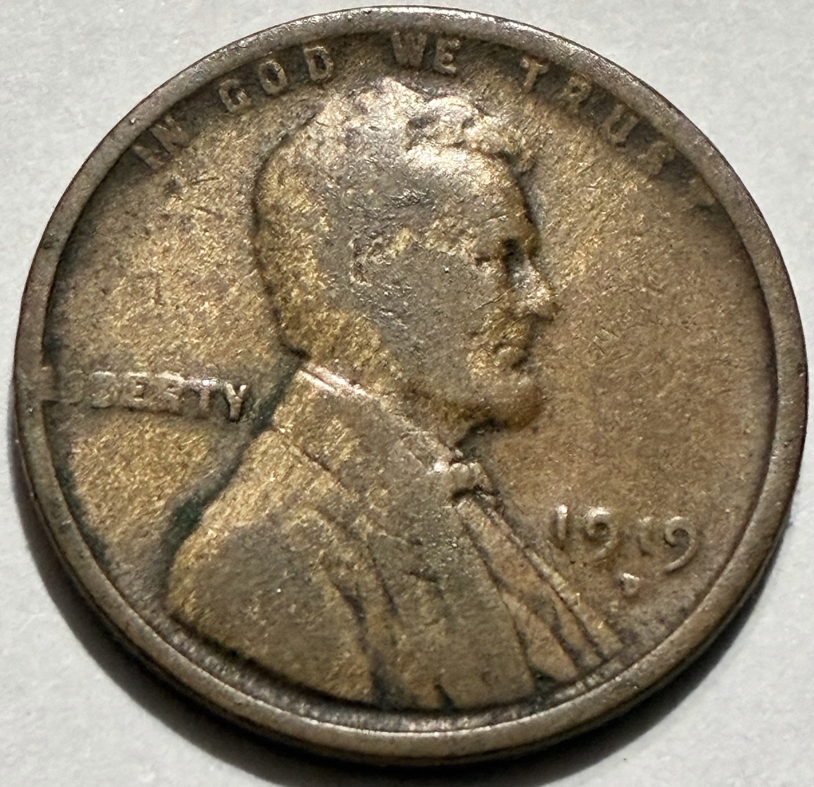 1919 D Denver Mint Lincoln Wheat Cent BN BN3918