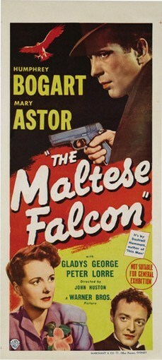 THE MALTESE FALCON MOVIE POSTER Humphrey Bogart RARE 5 THE MALTESE FALCON MOVIE POSTER Humphrey Bogart RARE 5