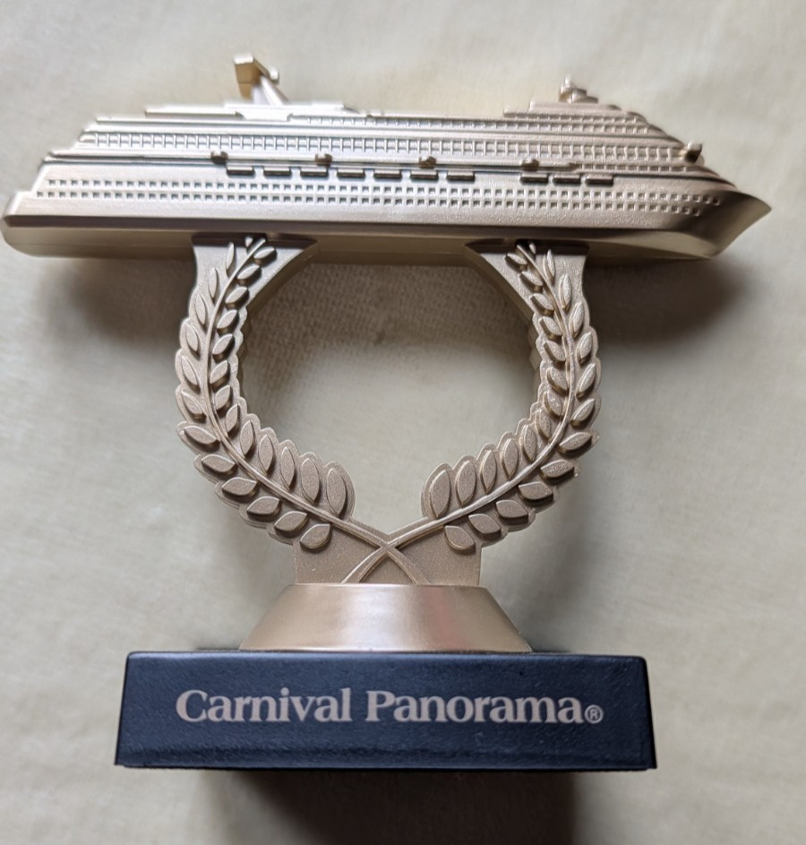 Carnival Panorama 24 carat plastic Ship On A Stick, from February 2025