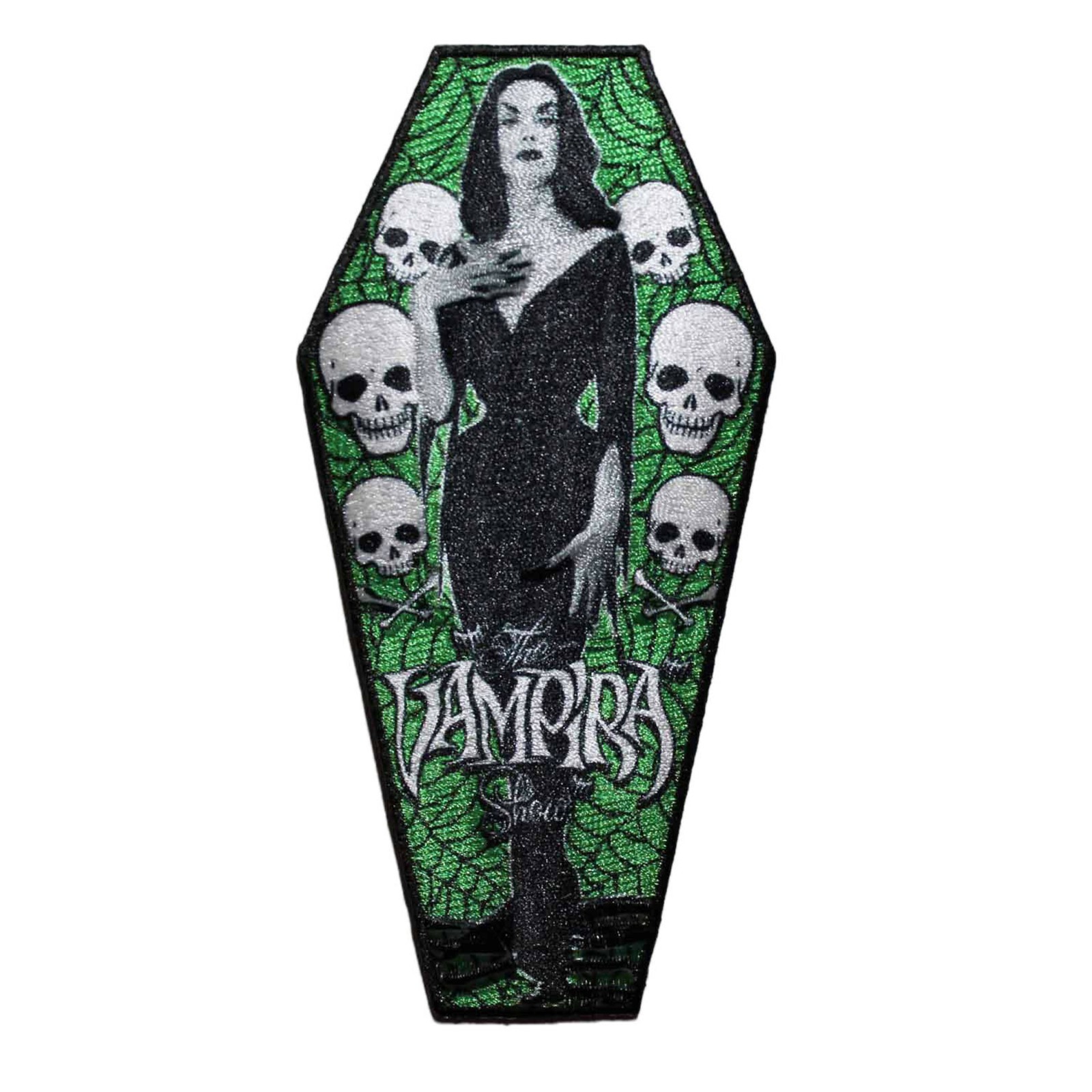 The Vampira Show Iron On Patch - Kreepsville OFFICIAL 08-M