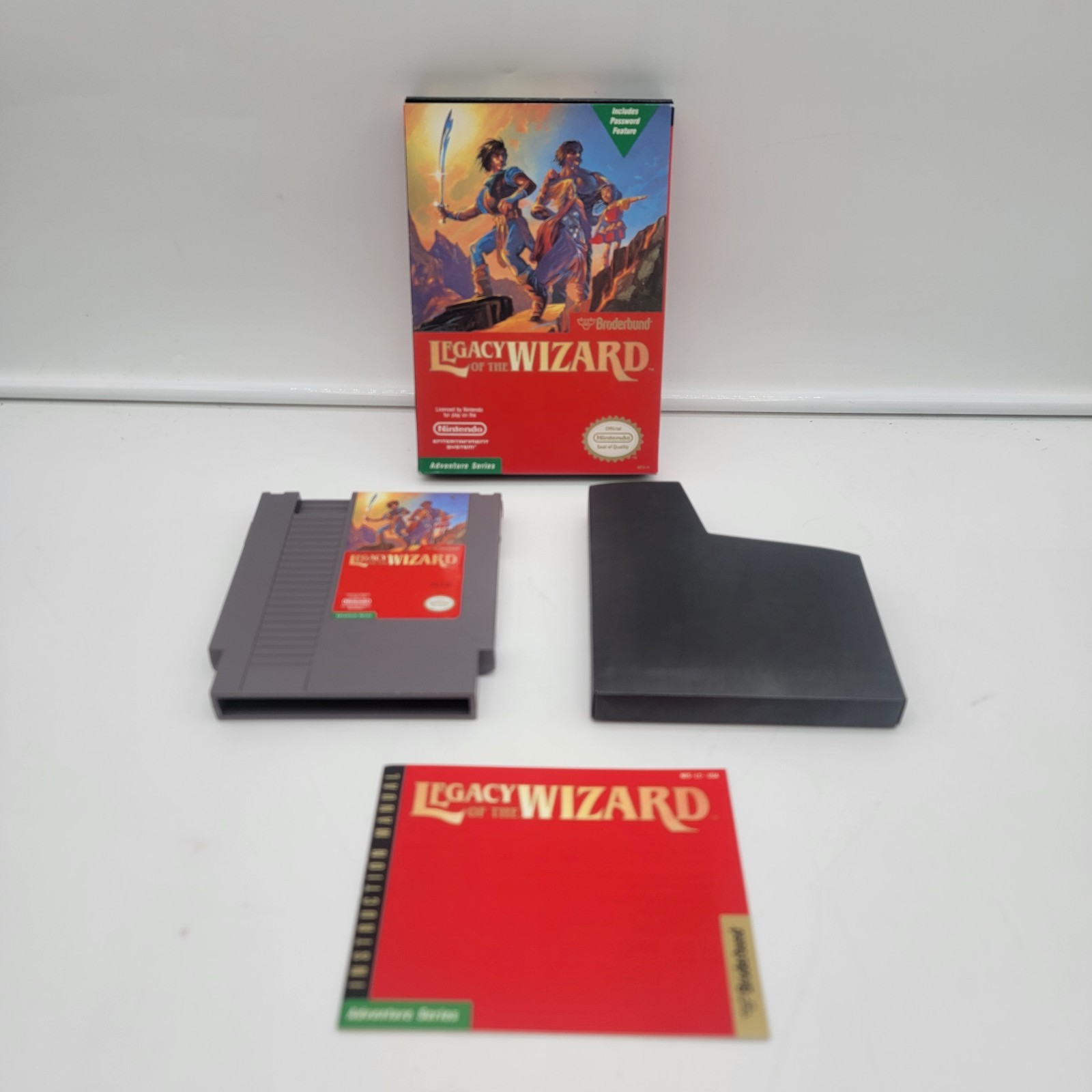 Legacy of the Wizard (NES Broderbund 1989) CIB Complete in Box Vintage Nintendo Legacy of the Wizard (NES Broderbund 1989) CIB Complete in Box Vintage Nintendo