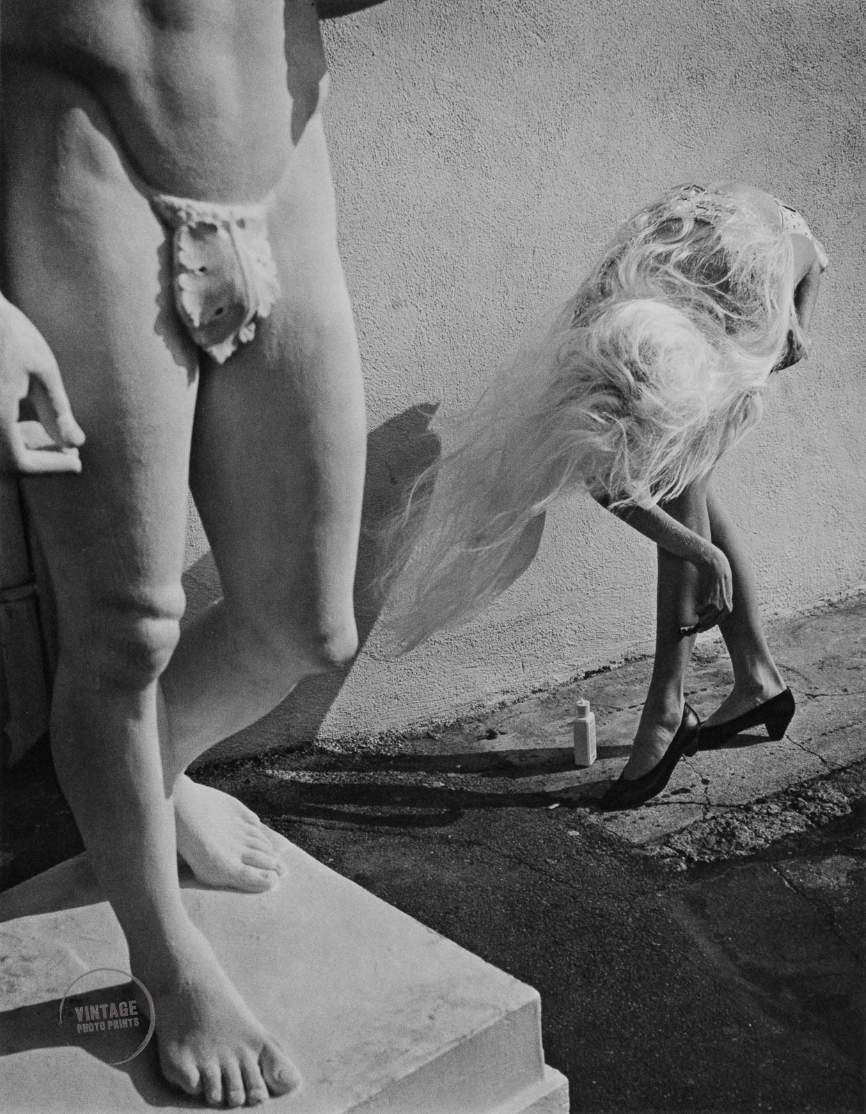 VTG Bruce Weber Print Hollywood And Larissa Photogravure Photo 1985 Mat 13x16