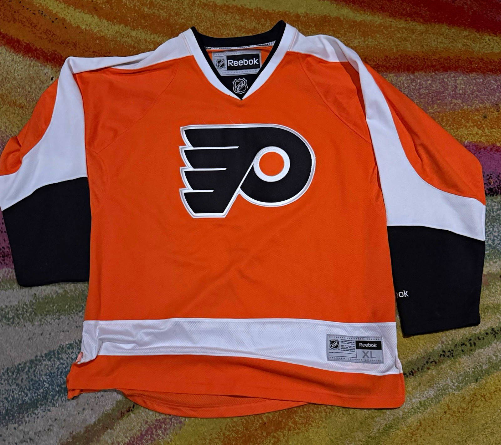 Philadelphia Flyers Reebok Premier Jersey Orange Blank Size XL NHL