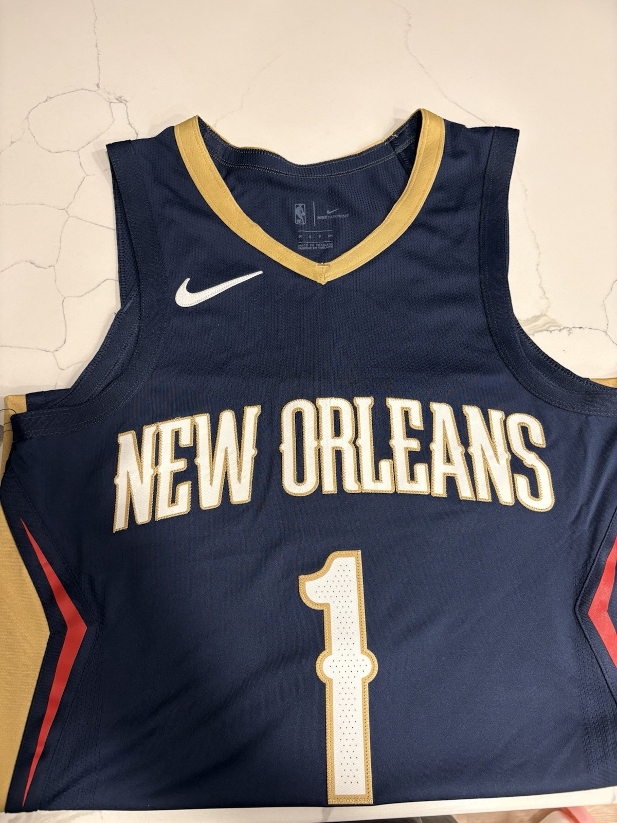 Nike NBA New Orleans Pelicans Zion Williamson #1 Jersey Men\'s Size 40 Blue