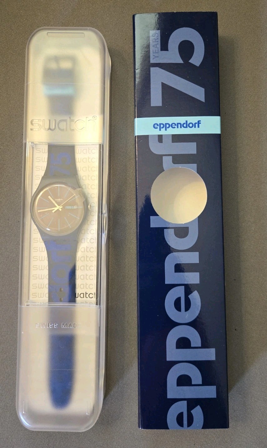 Swatch Eppendorf 75th Anniversary Watch Limited Edition New Unworn w/ Box