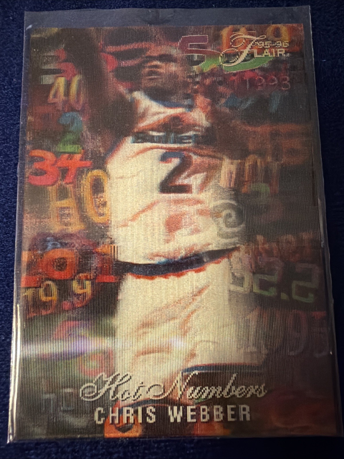 1995-96 Flair - Hot Numbers Chris Webber #15 Bullets RARE Vintage MINT HOF 1995-96 Flair - Hot Numbers Chris Webber #15 Bullets RARE Vintage MINT HOF