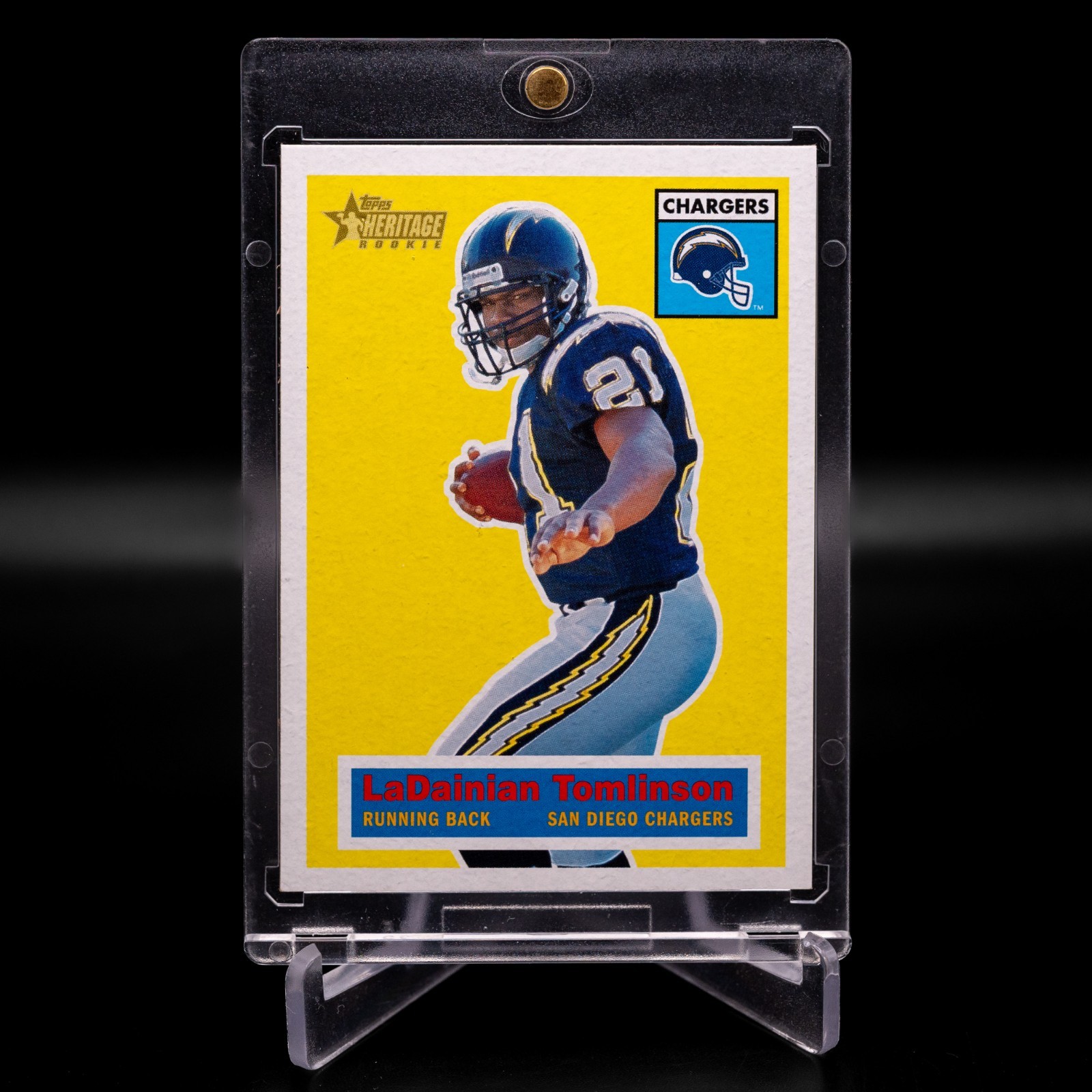 2001 Topps Heritage LaDainian Tomlinson RC /1956 Rookie HOF #136 2001 Topps Heritage LaDainian Tomlinson RC /1956 Rookie HOF #136