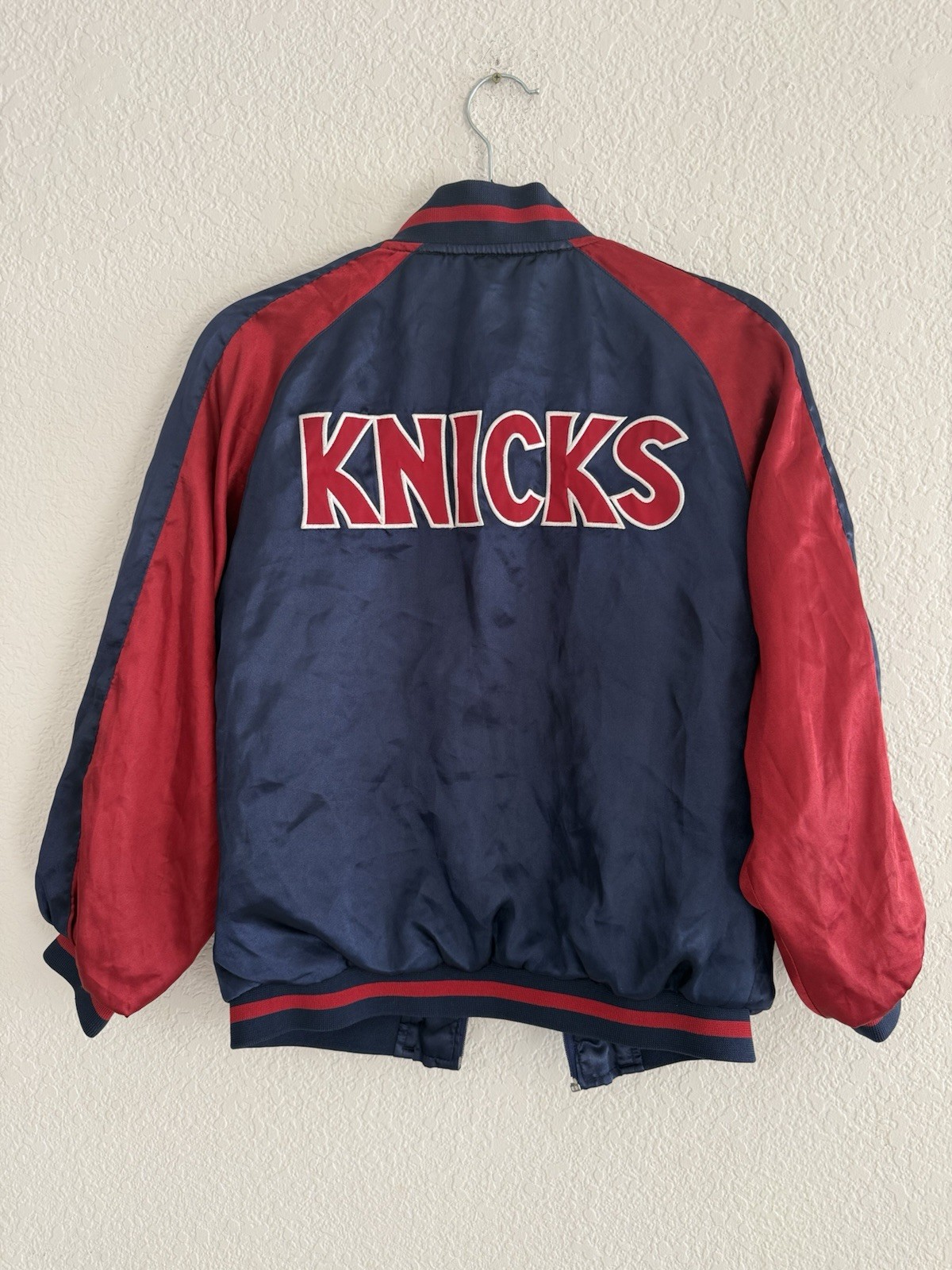 Vintage New York Knicks 1979-1980 NBA Basketball Full Zip Jacket Logo Patch Boys