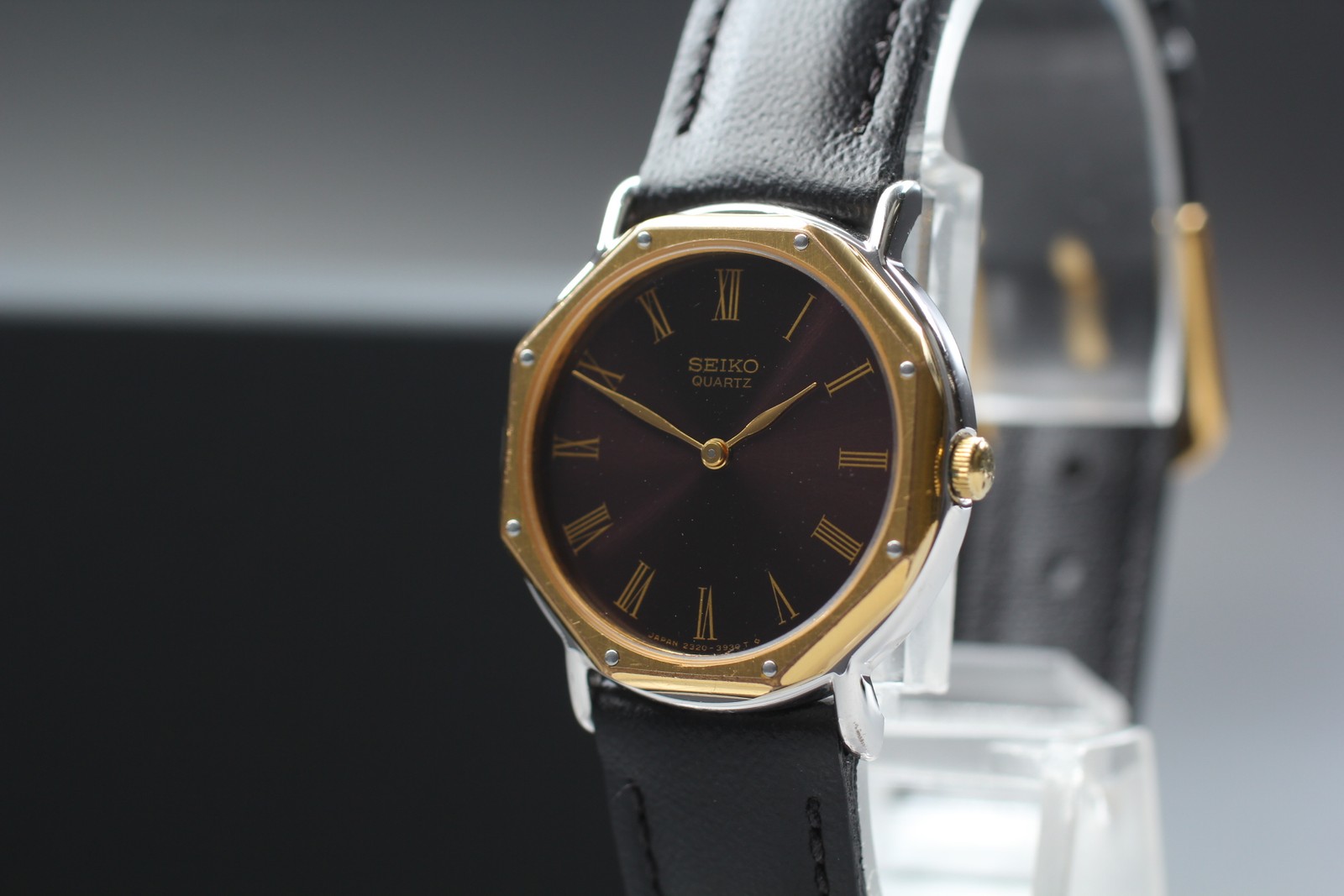 Vintage 1982 N MINT Quartz Roman Seiko Socie 2320-0400 SGP Womens Watch JAPAN