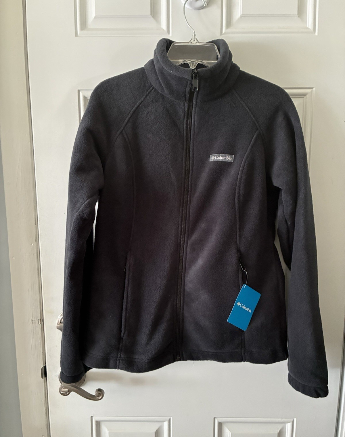 Columbia Women\'s Black Basic Jacket Full Zip w/ Pockets Long Sleeve Size M Columbia Women\'s Black Basic Jacket Full Zip w/ Pockets Long Sleeve Size M