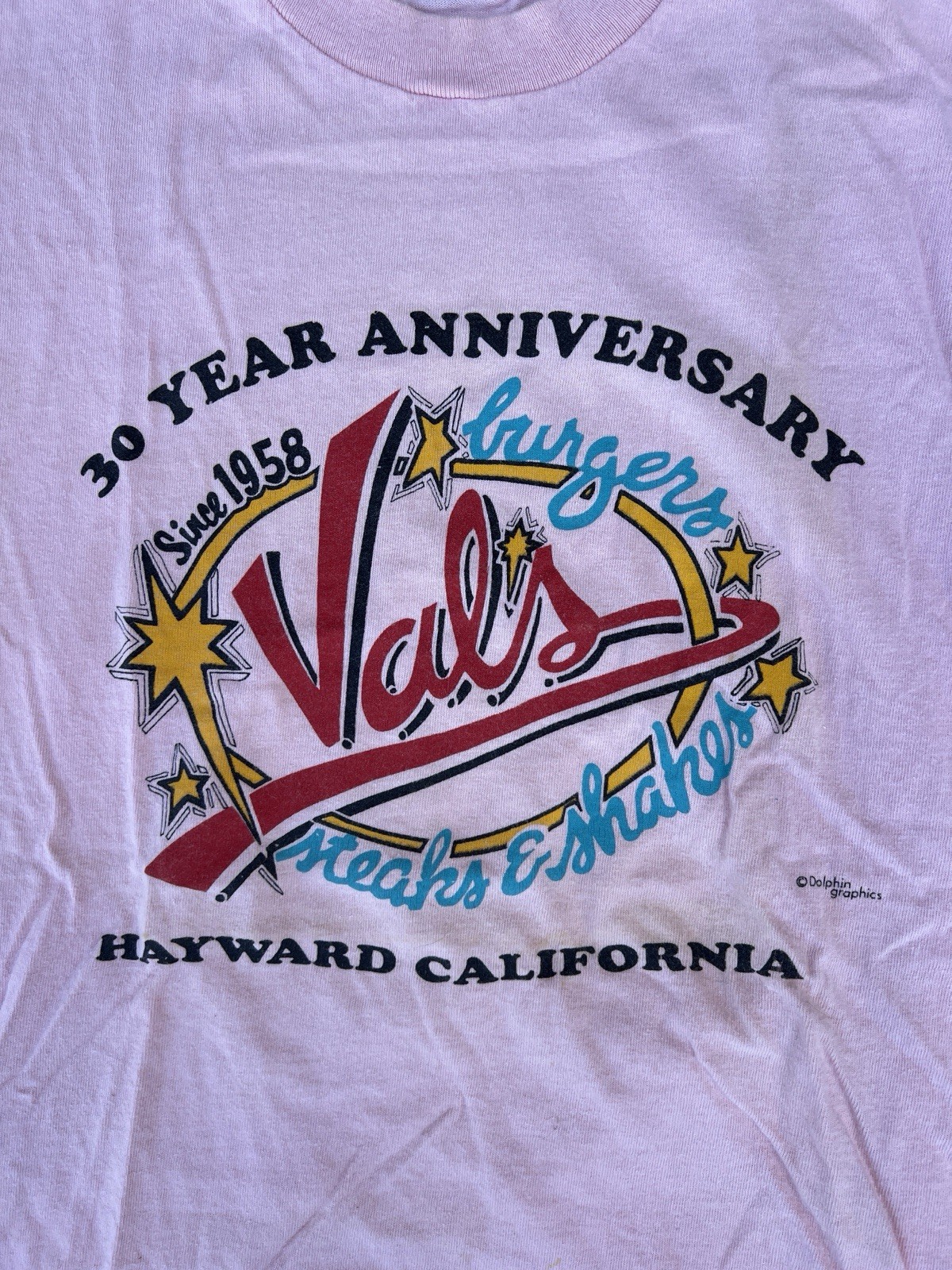Vintage Val’s Burgers Hayward, CA 1988 Tshirt