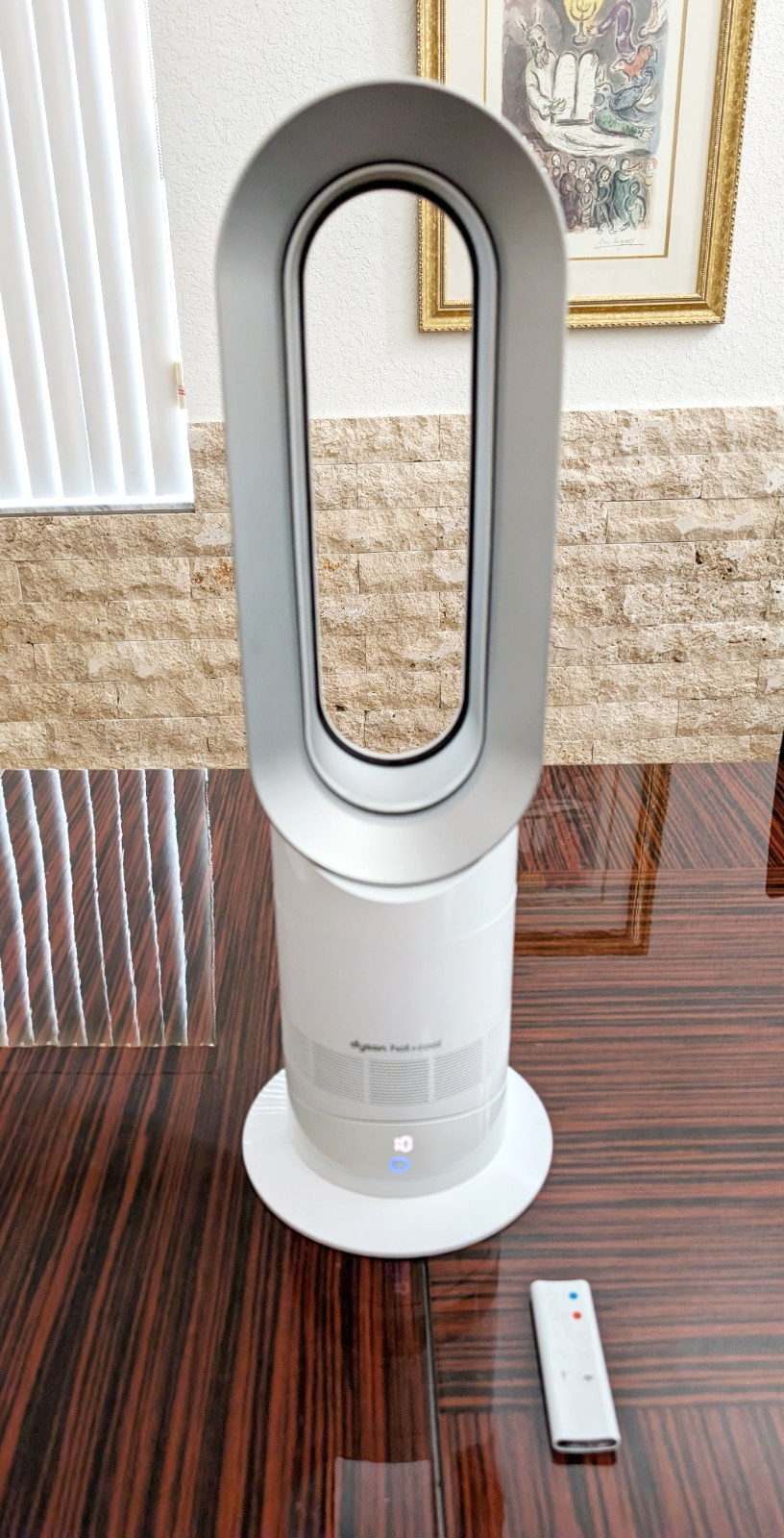 Dyson Hot+Cool Jet Focus Fan Heater & Remote AM09 White WORKS GREAT Dyson Hot+Cool Jet Focus Fan Heater & Remote AM09 White WORKS GREAT